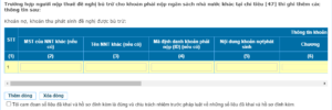 “Trường hợp người nộp thuế đề nghị bù trừ cho khoản phải nộp ngân sách nhà nước tại chỉ tiêu [47]