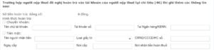 “Trường hợp người nộp thuế đề nghị hoàn trả vào tài khoản của người nộp thuế tại chỉ tiêu [46] 