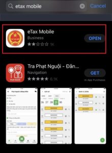 Tải và truy cập ứng dụng eTax Mobile trên điện thoại